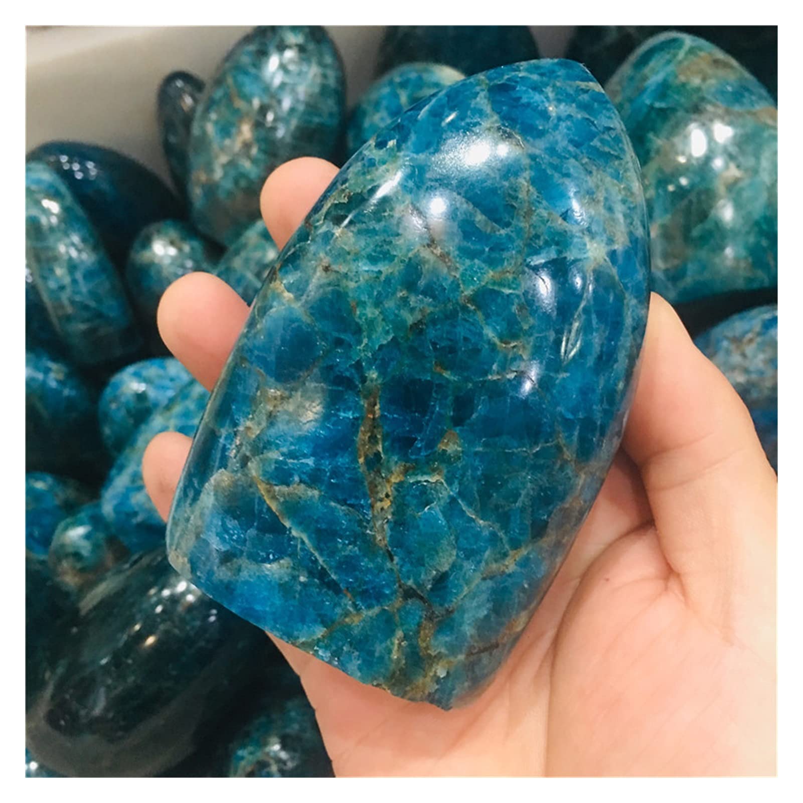 天然石　アパタイト ブルーアパタイト フレイム型11◇ Blue Apatite ◇ 天然石・鉱物